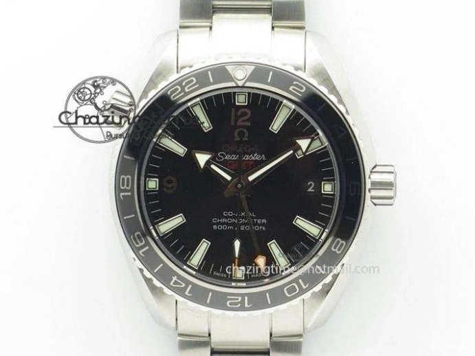1225 Planet Ocean 2016 43.5mm SS Black Bezel BP 1:1 Best Edition Black Dial On SS Bracelet A WellDesigned 8195